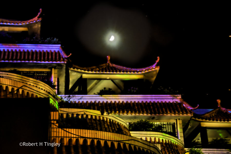 Crescent Moon on Guilin